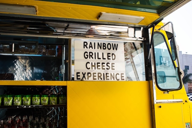 Rainbow grilled cheese experience